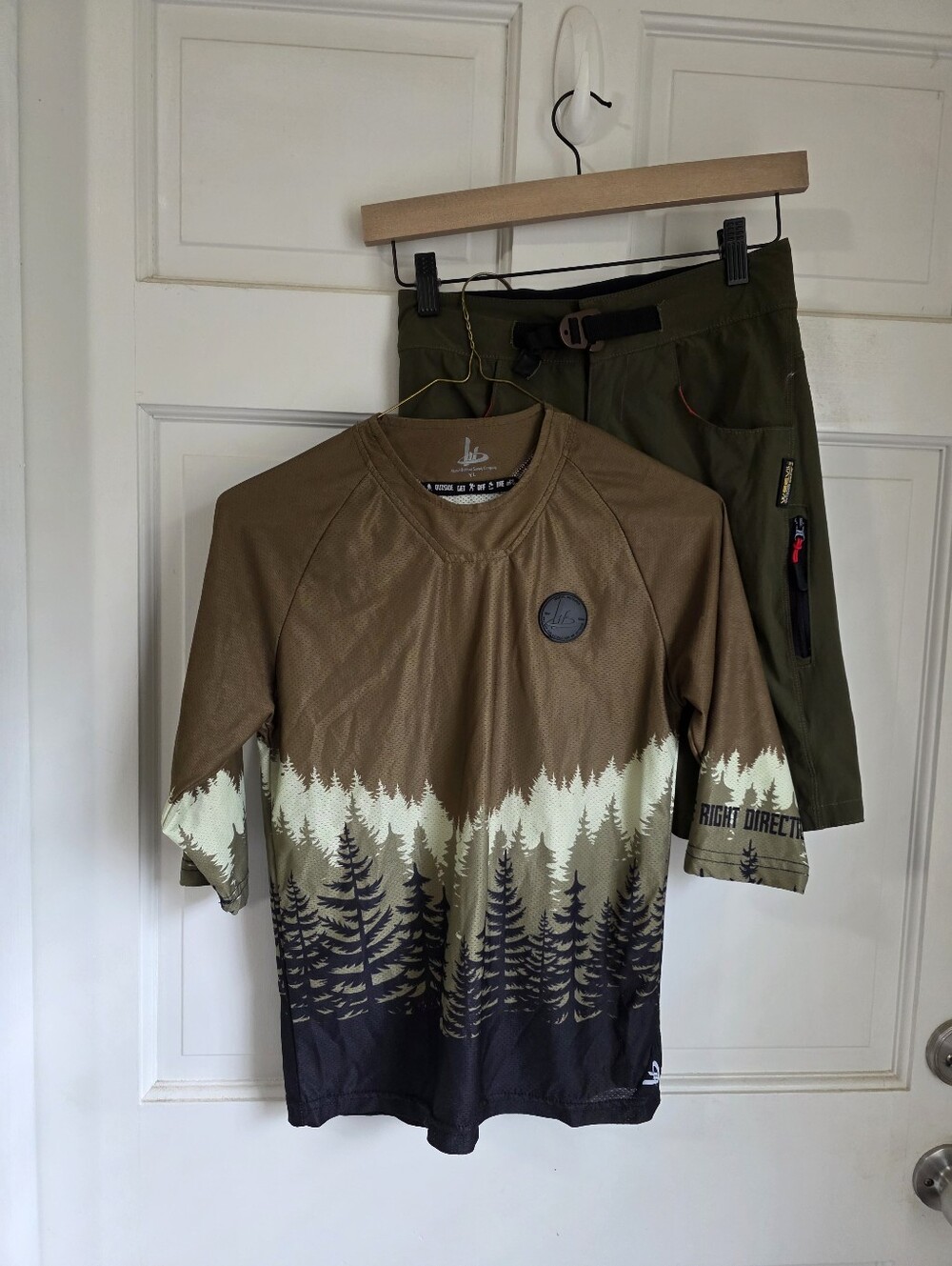 YL- Get Lost In The Right Direction Forest Print MTB Jersey and Shorts